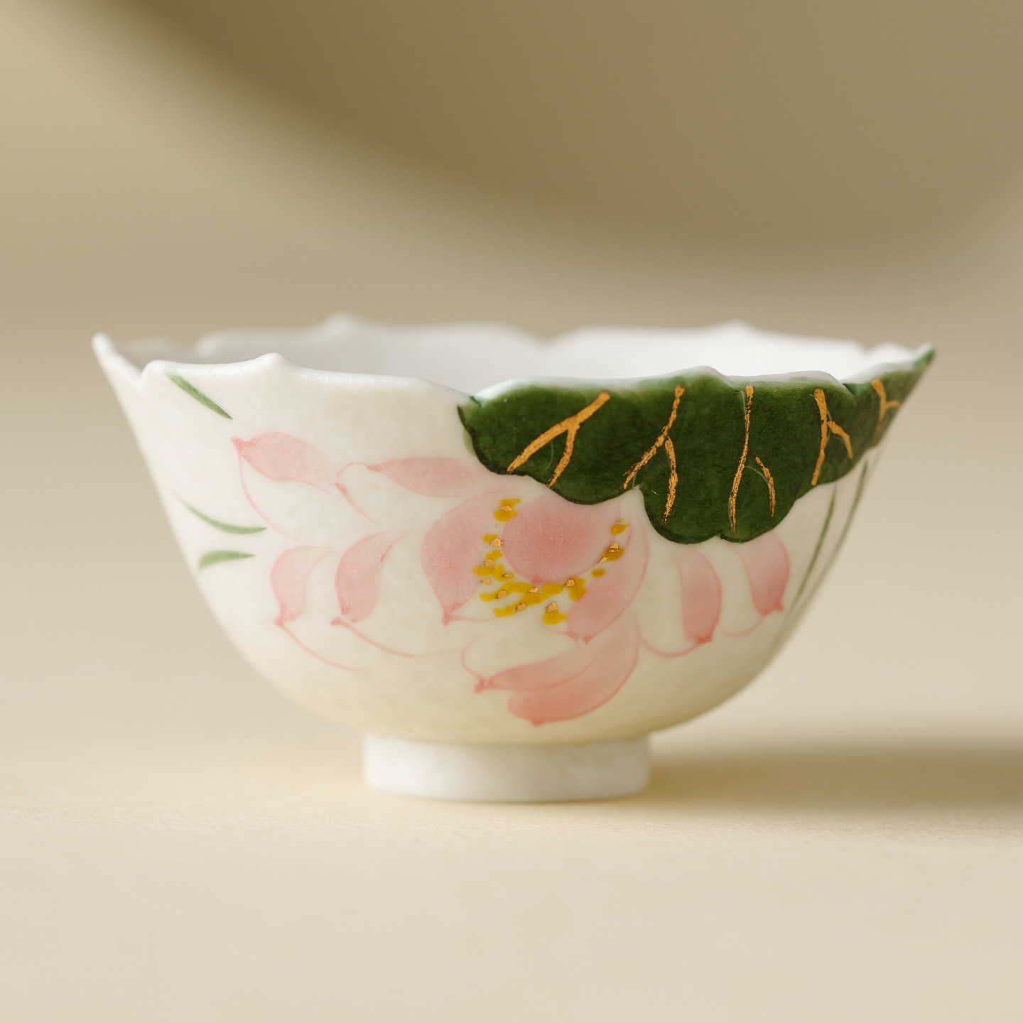 灑金手繪小茶杯陶瓷單杯品茗杯具茶盞