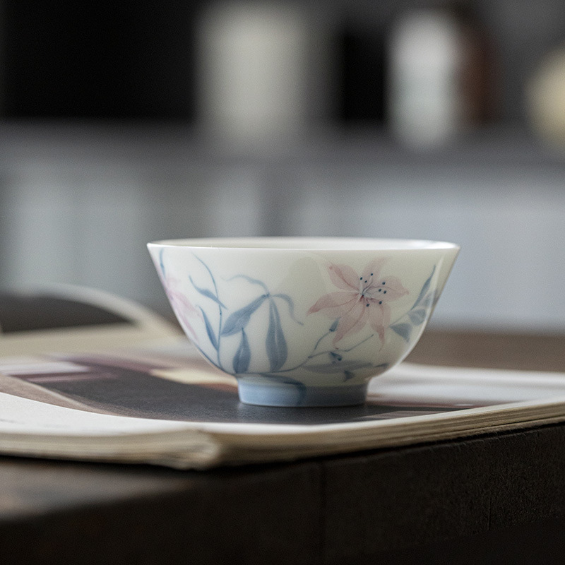 手作青花主人杯