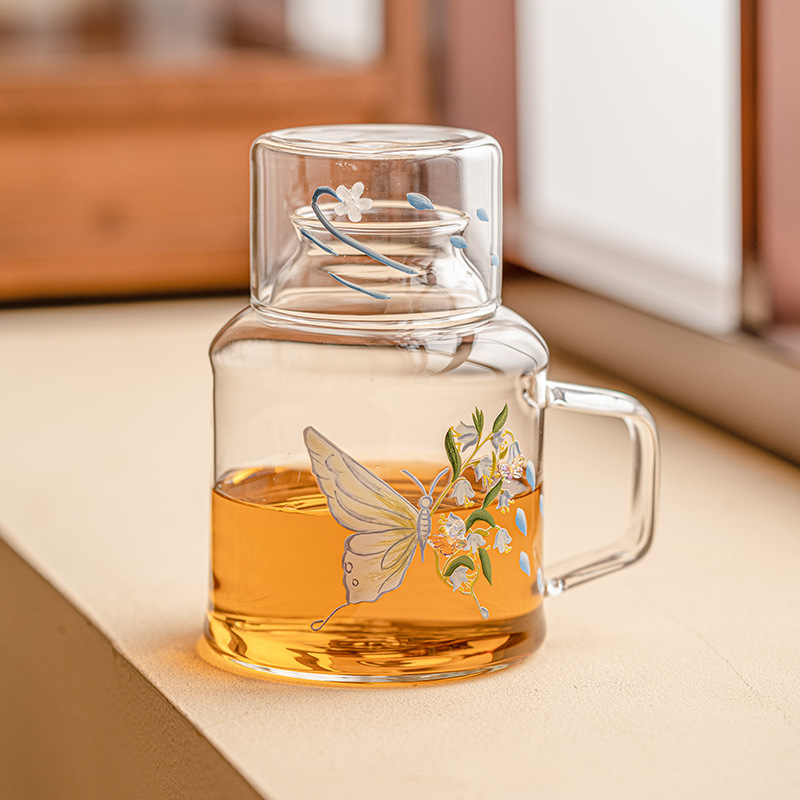 花蝴蝶冷水玻璃壺