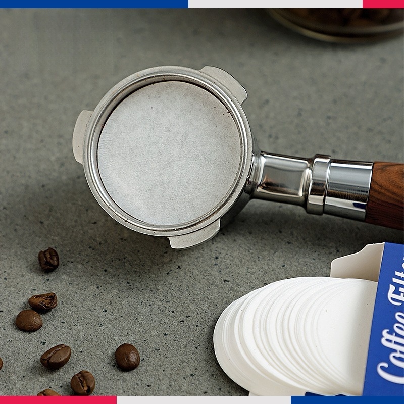 意式咖啡機手柄圓形濾紙51/53/54/58mm通用100片