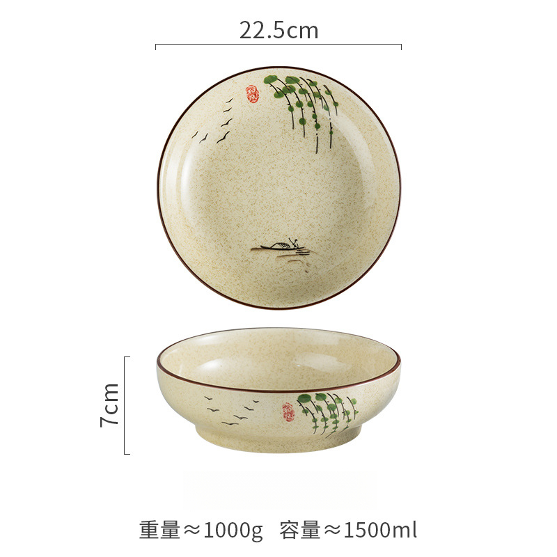 日式和風螺紋碗