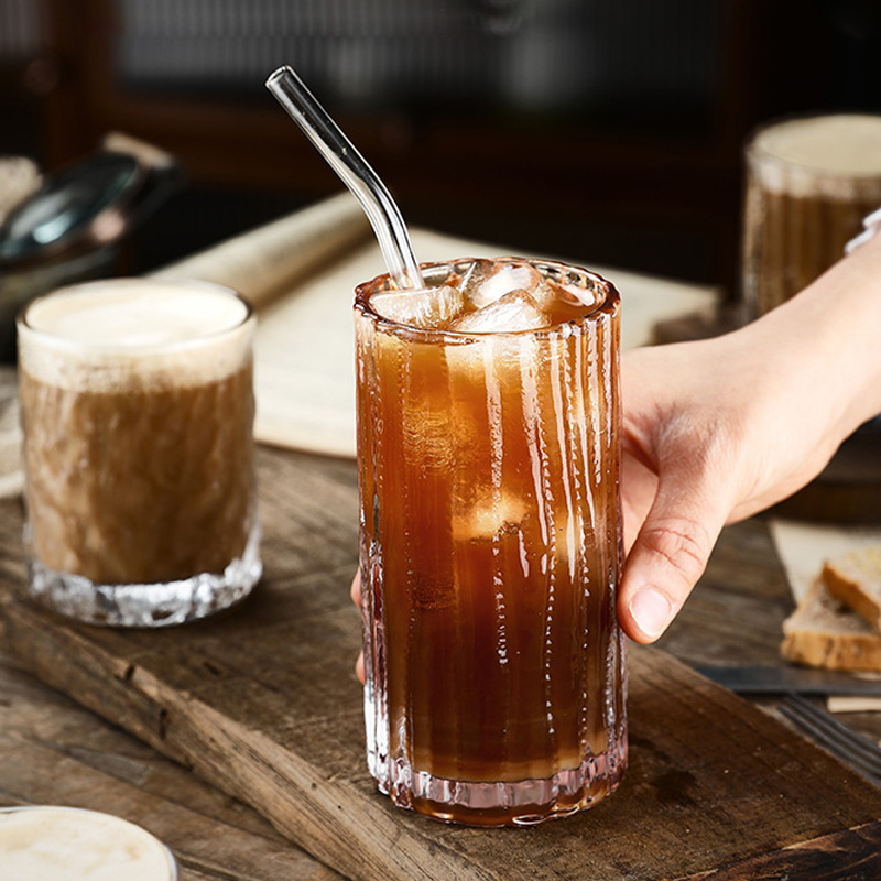 海浪紋玻璃咖啡杯