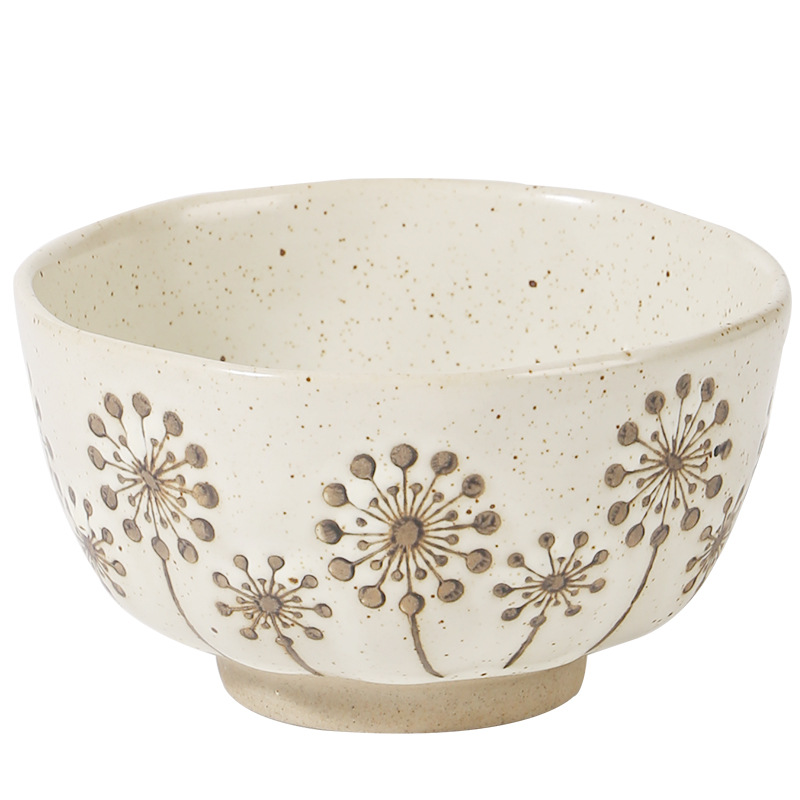 日式粗陶復古碗