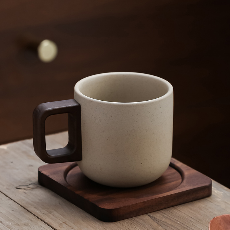 粗陶拿鐵啞光陶瓷咖啡杯