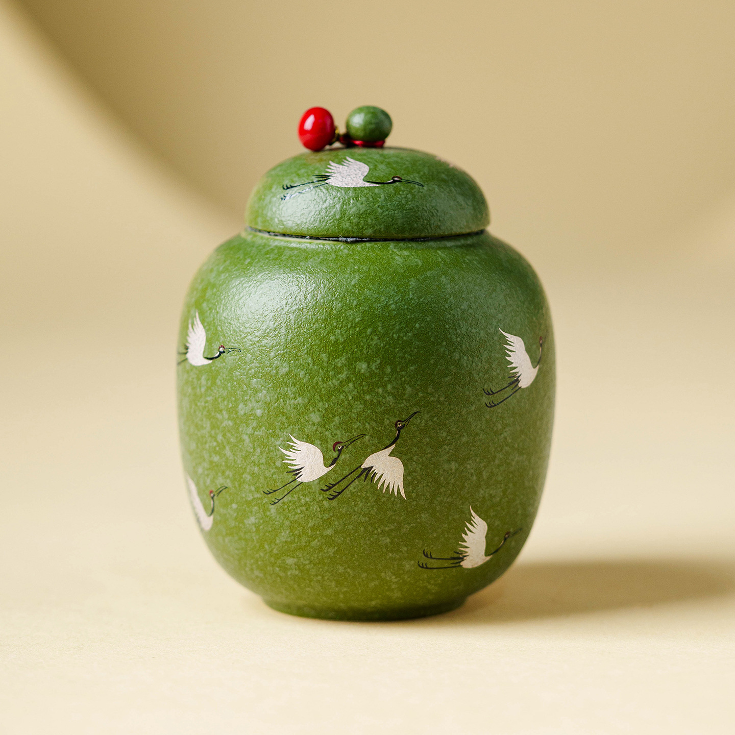 小青柑鶴舞長空茶葉罐