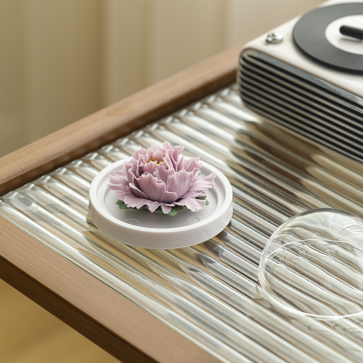 小號手工捏花牡丹花陶瓷香薰擴散器