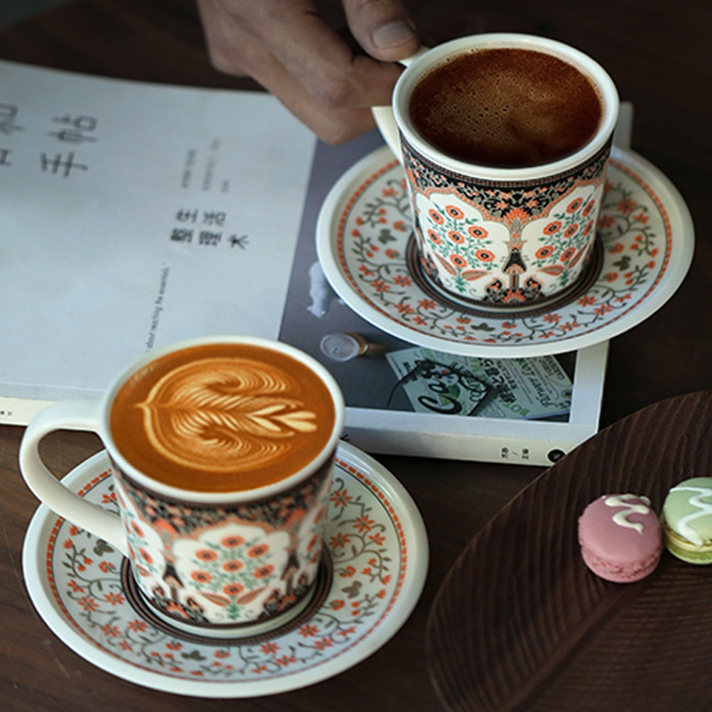 花園咖啡杯碟套組