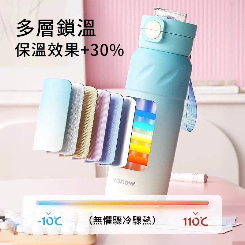 高顏值吸管保溫杯