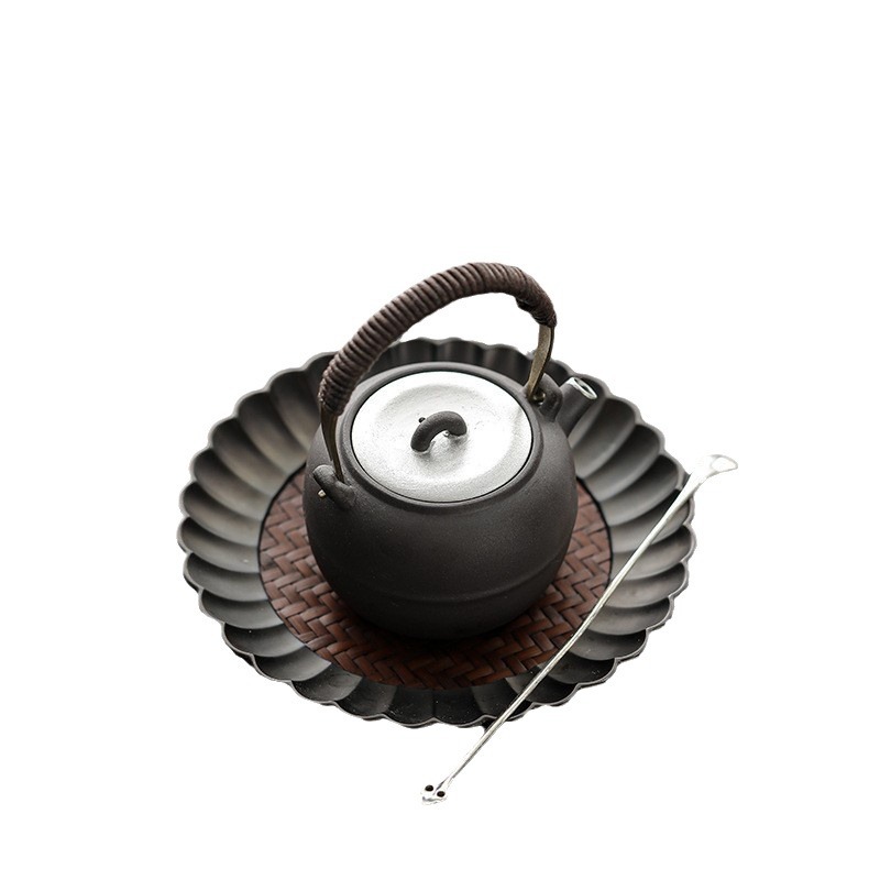 粗陶捂灰清歡提梁壺