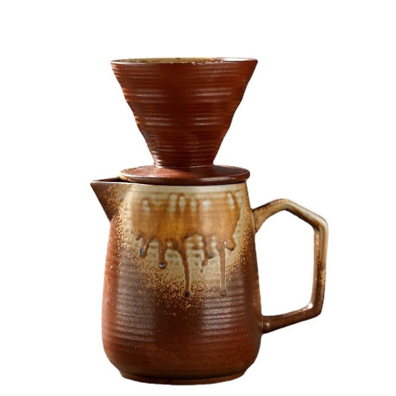 復古窯變咖啡漏斗過濾套組