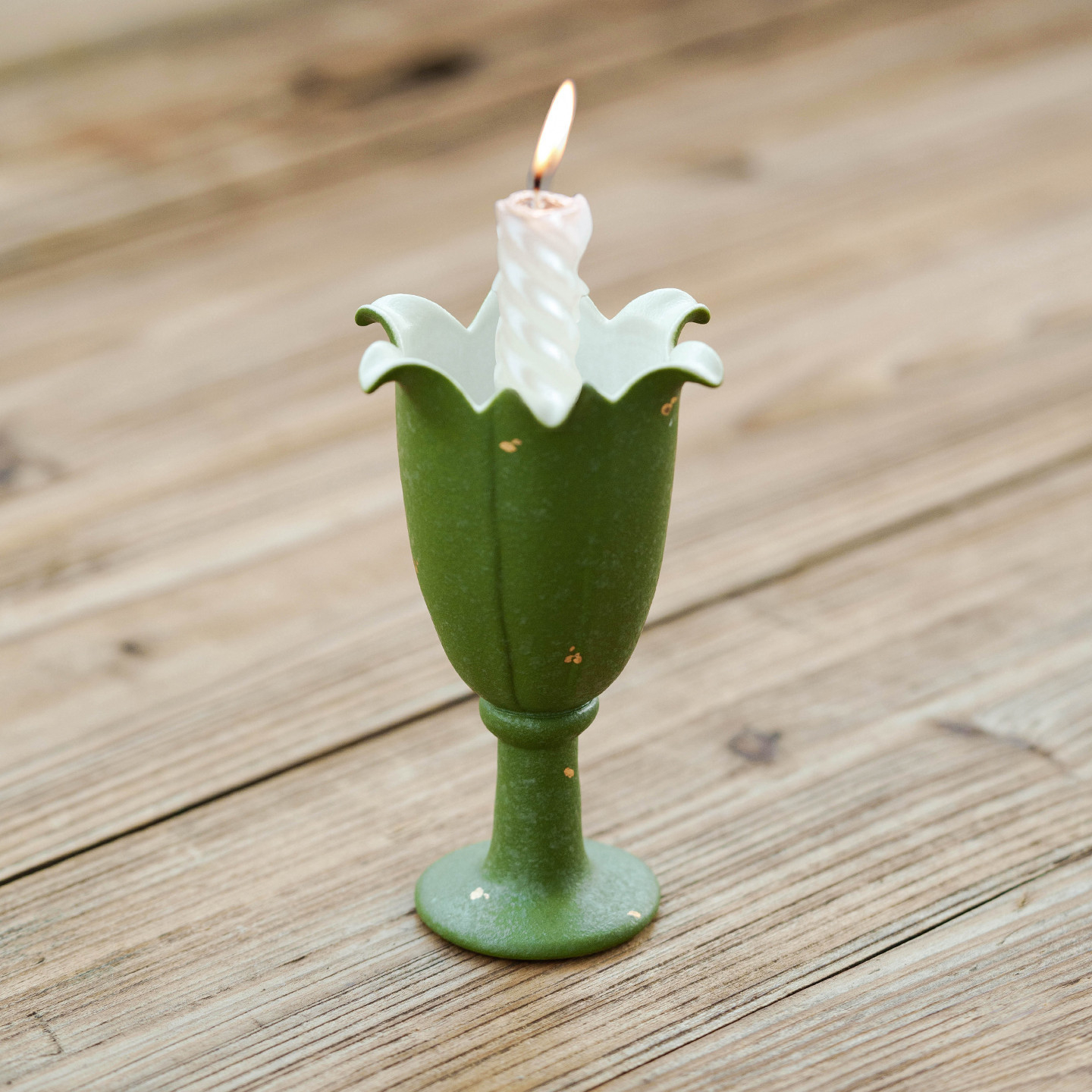 小青柑花器燭臺