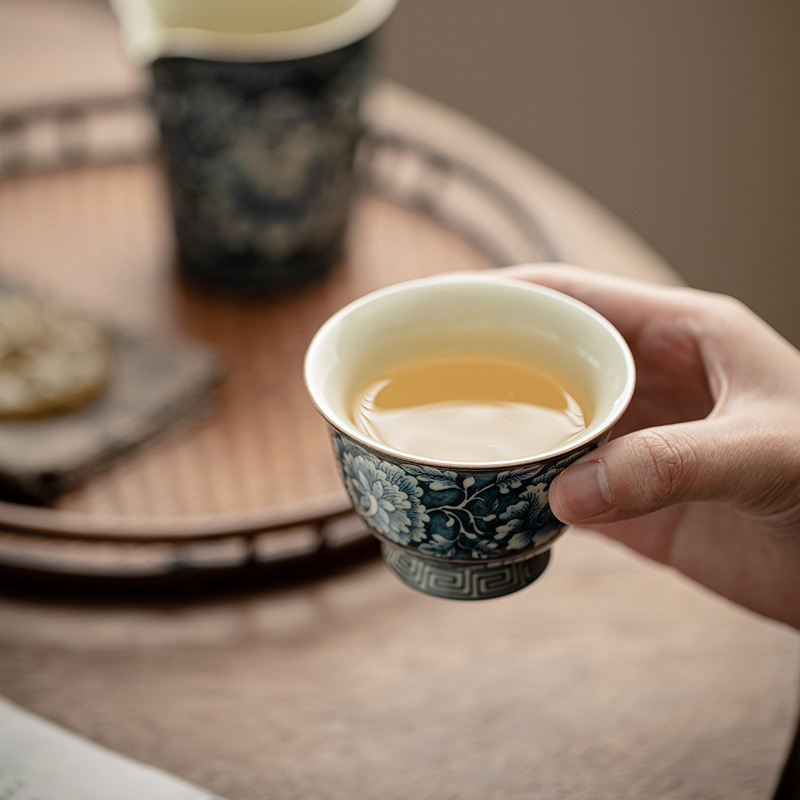 繁花反口杯