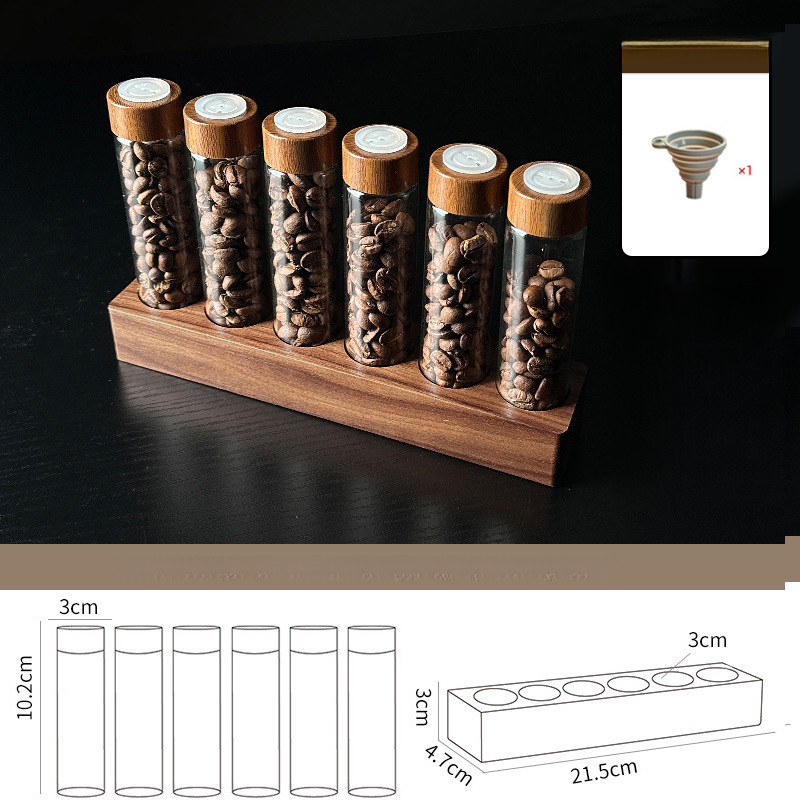 咖啡豆分裝試管玻璃展示架