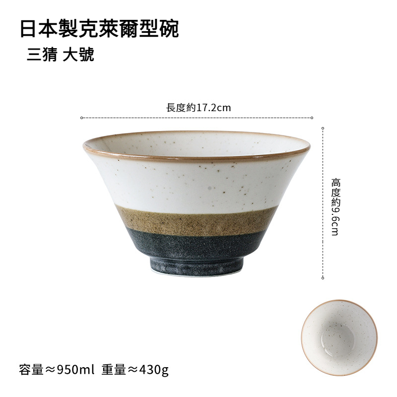 日式復古釉下彩米飯碗拉麵碗