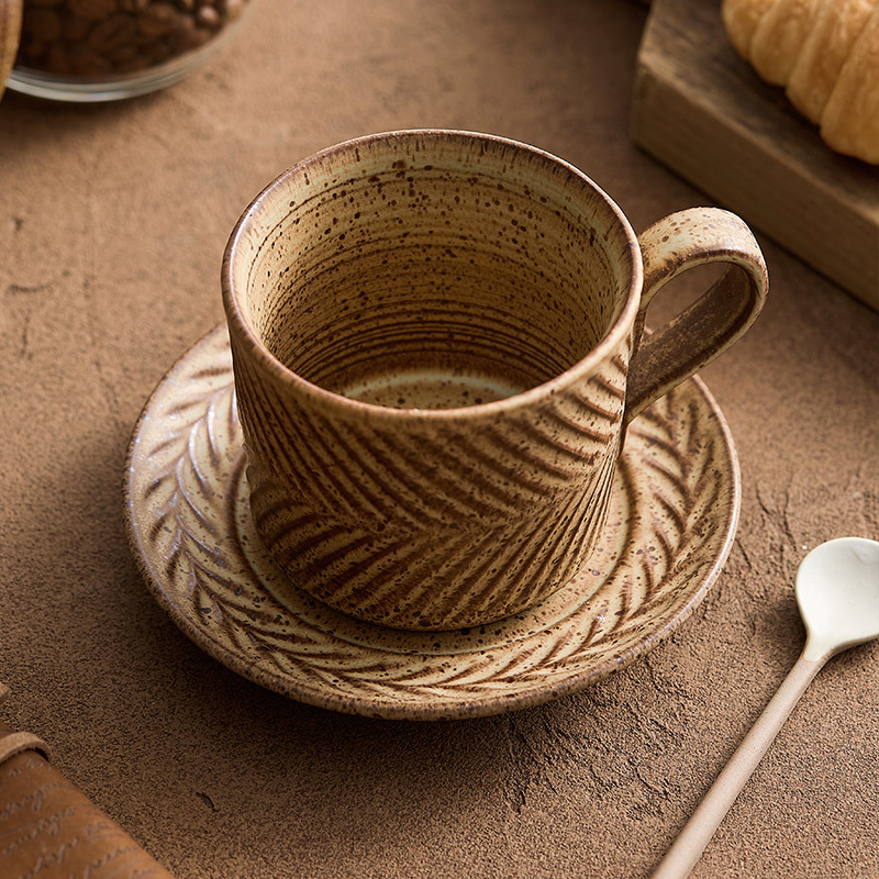 含羞草復古咖啡杯