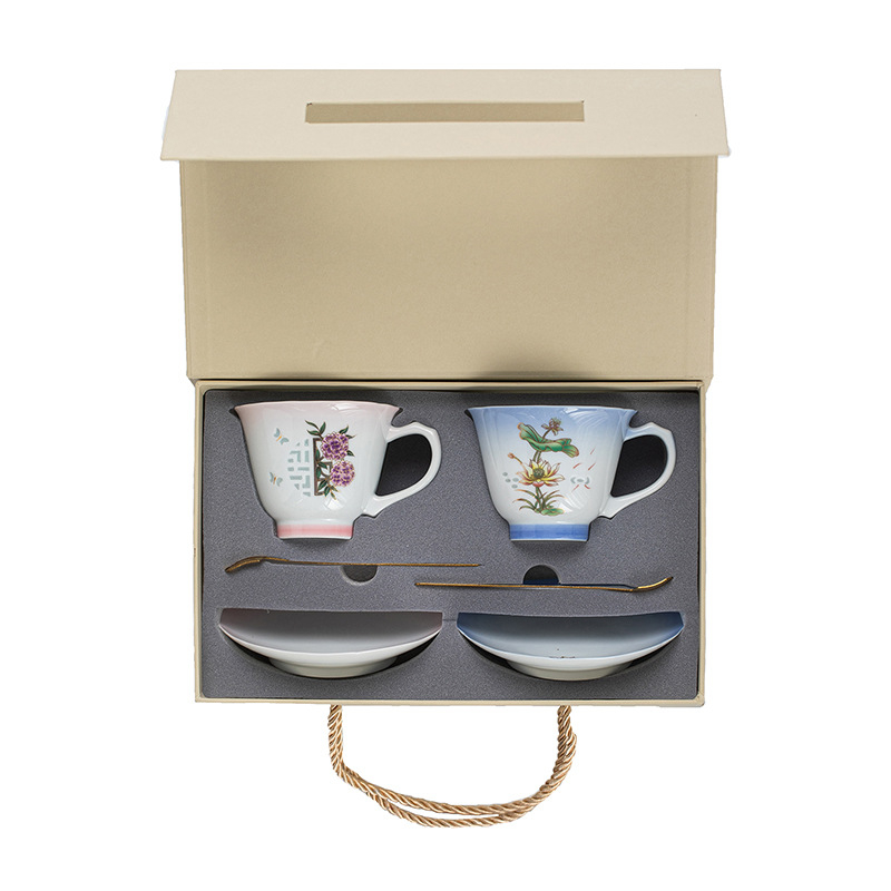 玲瓏花神咖啡杯碟