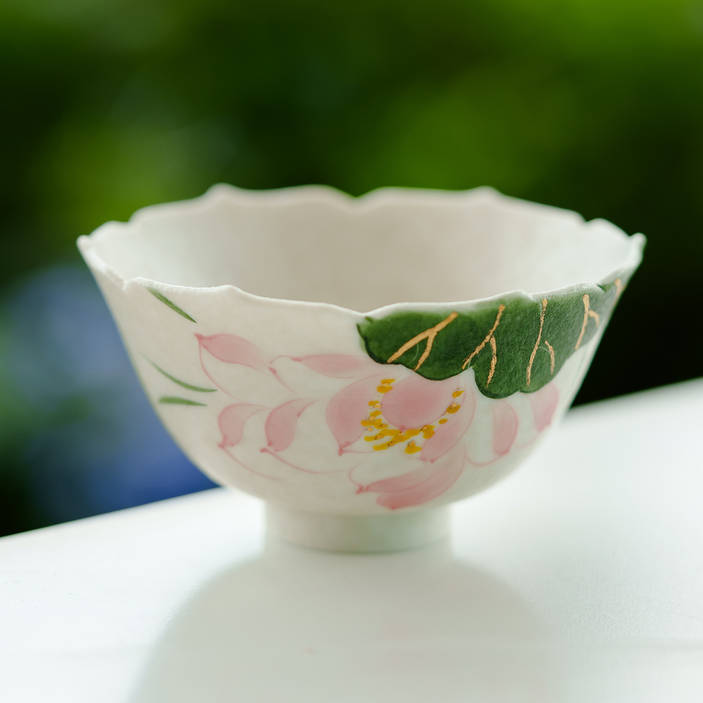 灑金手繪小茶杯陶瓷單杯品茗杯具茶盞