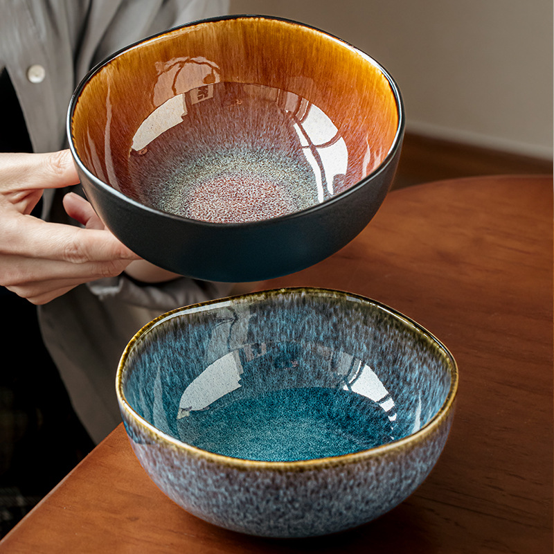 雲夢窯變6.5英寸異形碗