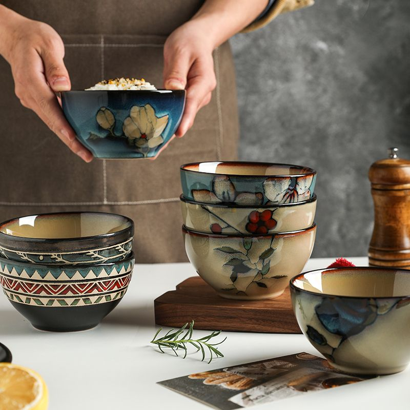 日式復古陶瓷米飯