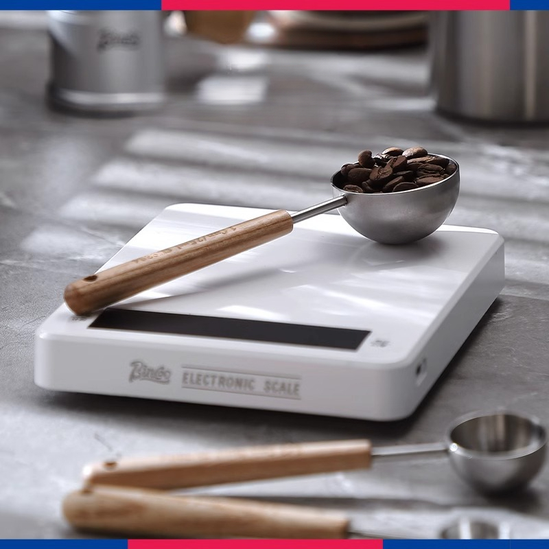 水曲柳木咖啡不鏽鋼咖啡量粉粉勺