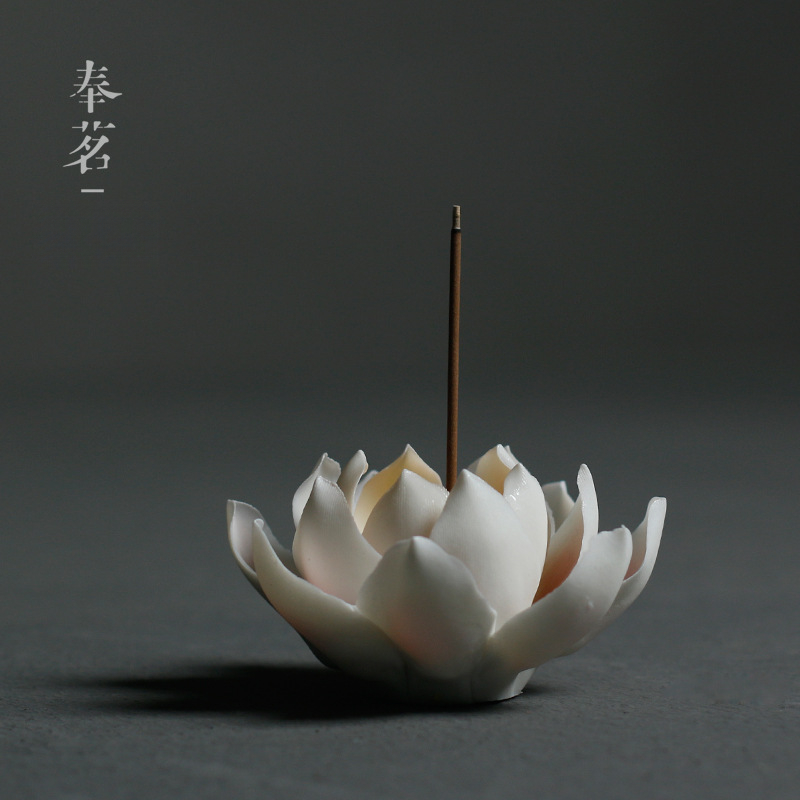 手捏香插陶瓷