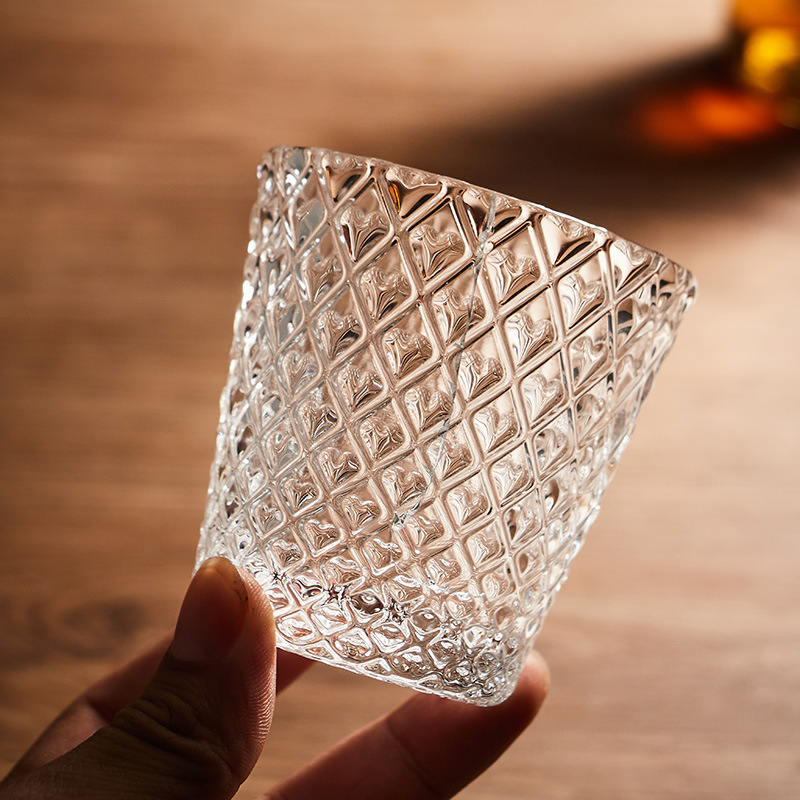 高顏值愛心玻璃威士忌酒杯