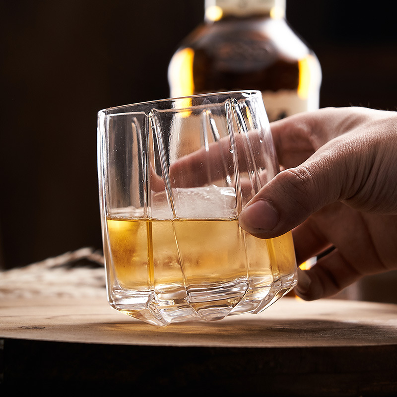 日式劍紋水晶玻璃杯