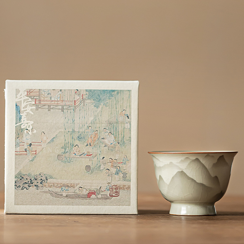 汝窯復古高腳杯