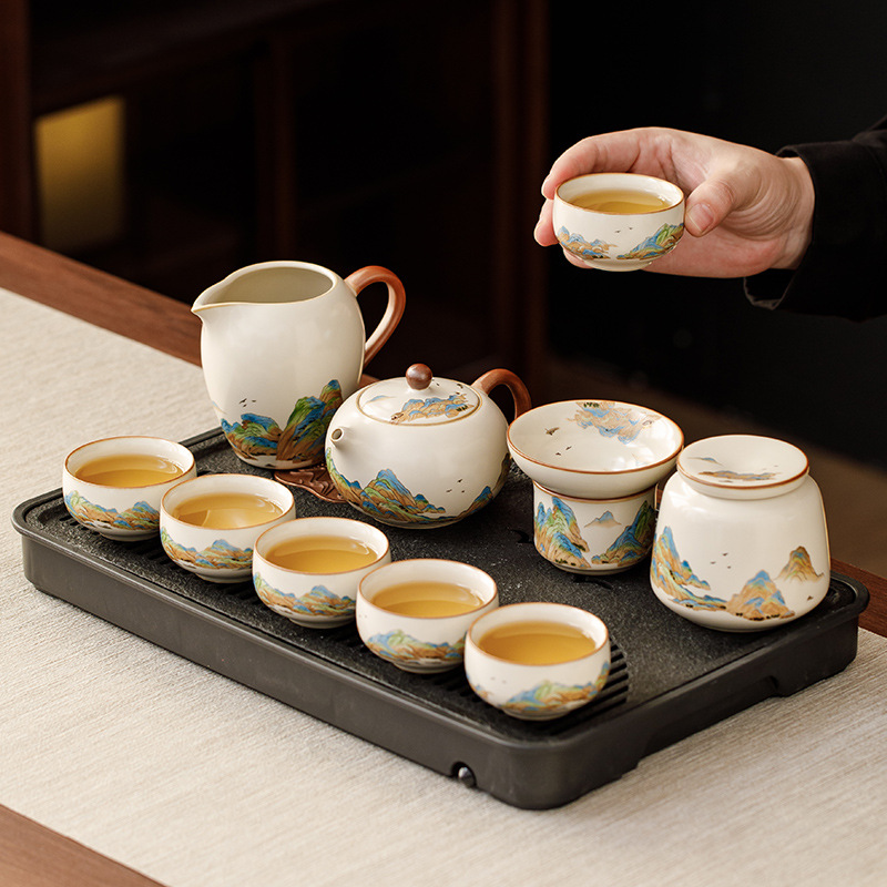 汝窯江山茶具套裝