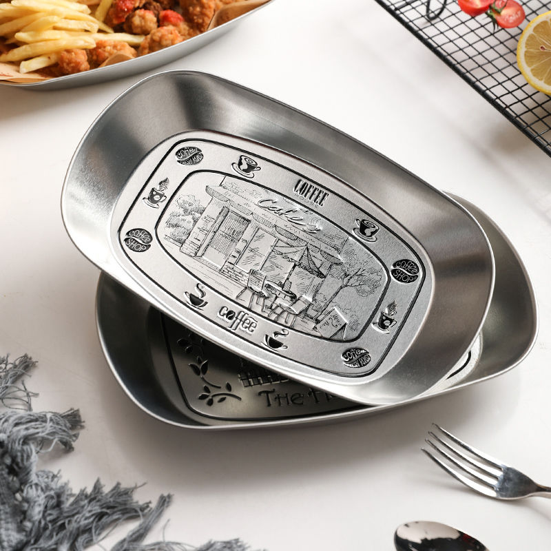 復古馬口鐵小吃盤野餐盤