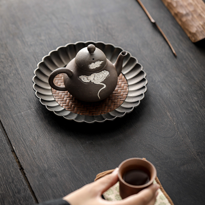 浮雕祥雲思亭茶壺