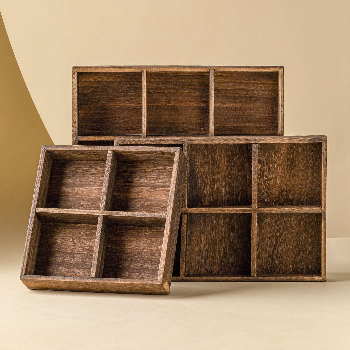 桐木宮格點心盤