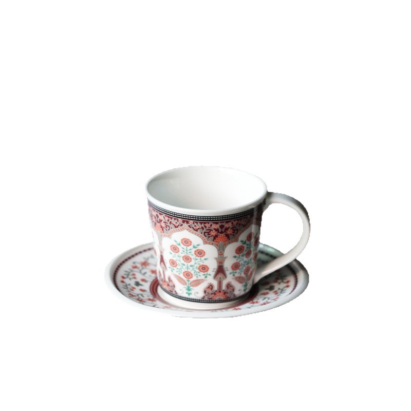 花園咖啡杯碟套組