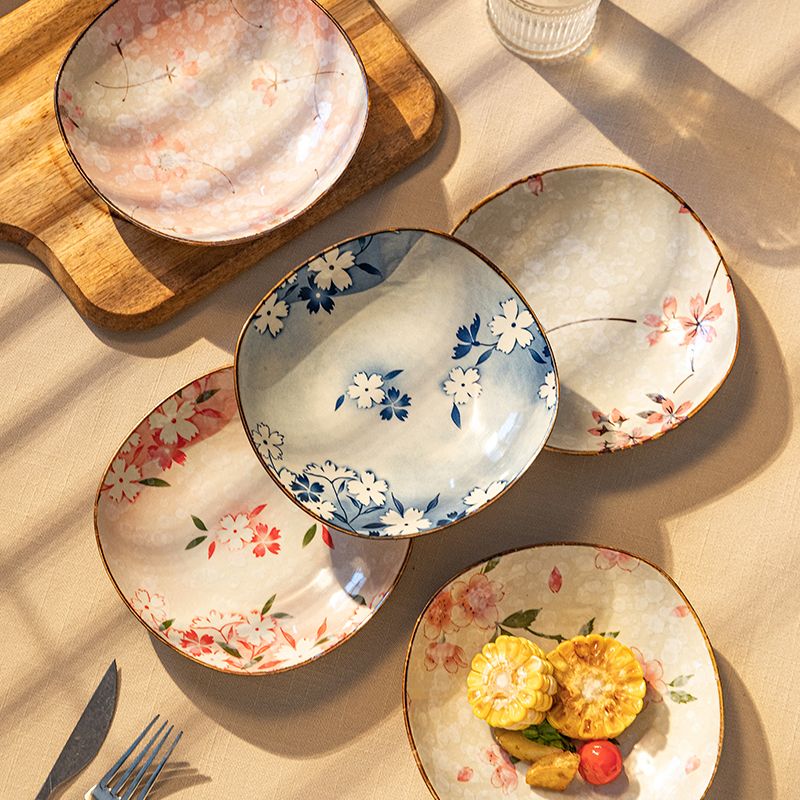 日式浪漫櫻花方盤