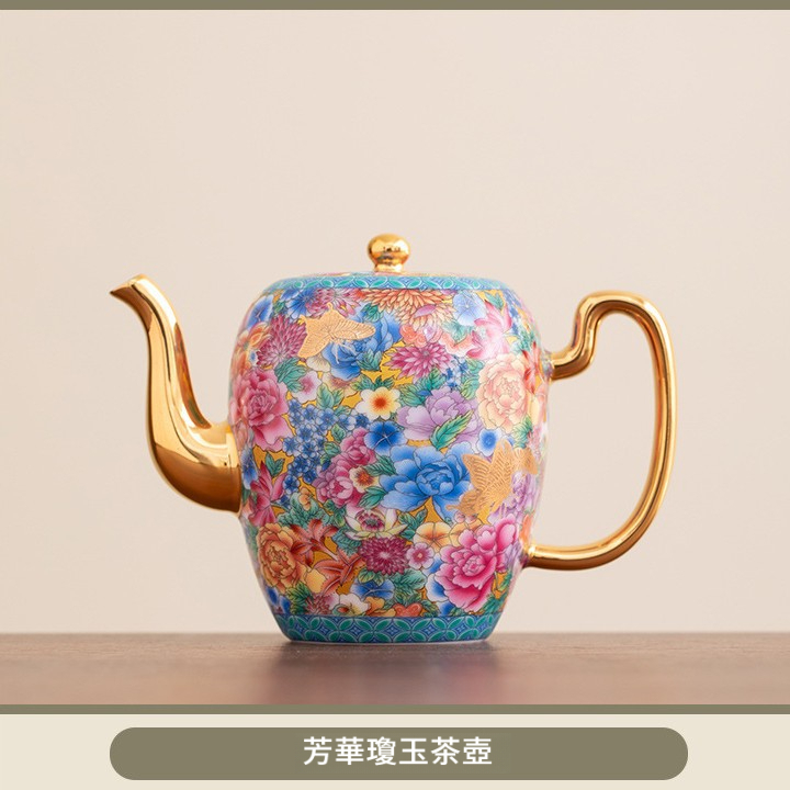 琺瑯彩陶瓷瓊玉壺