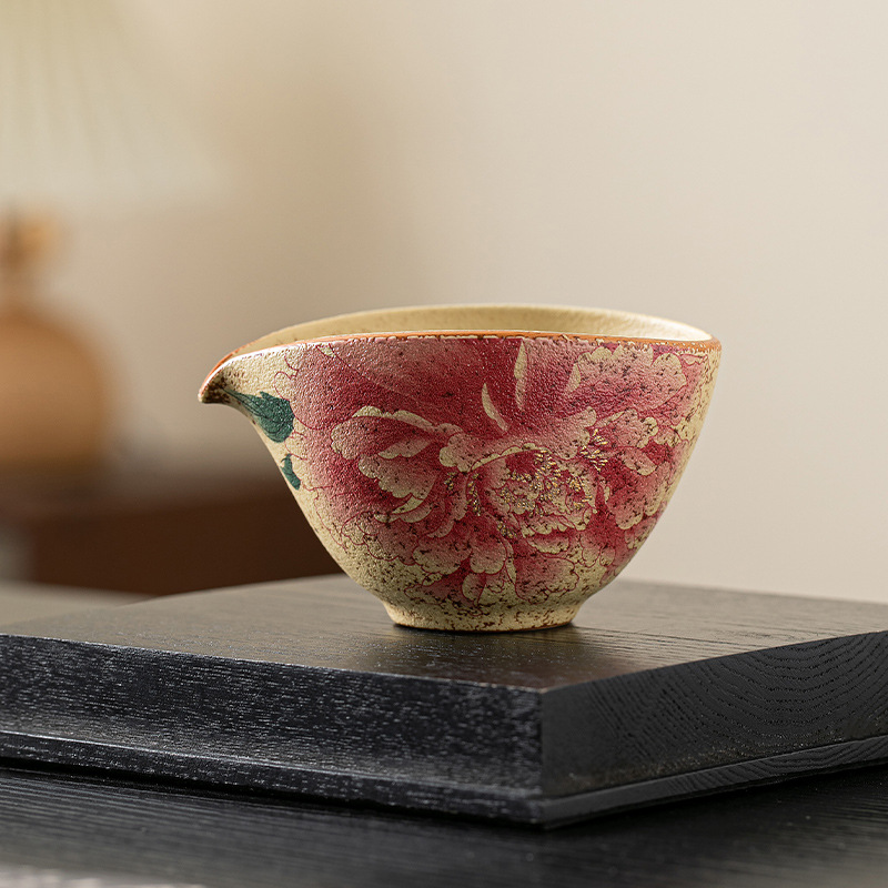 火石紅陶瓷公道杯分茶器