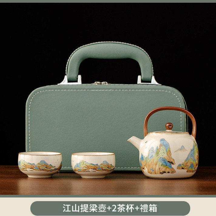 江山汝窯輕奢茶具套裝