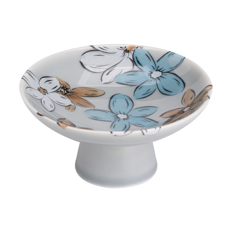 日式櫻花高腳糕點零食盤