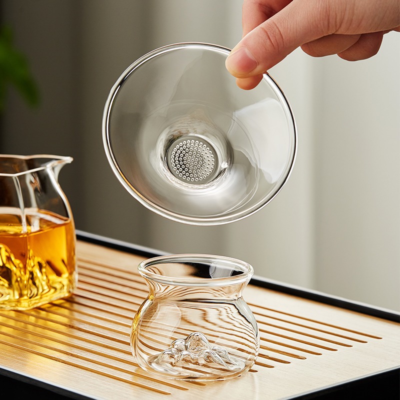 觀山玻璃茶濾茶隔