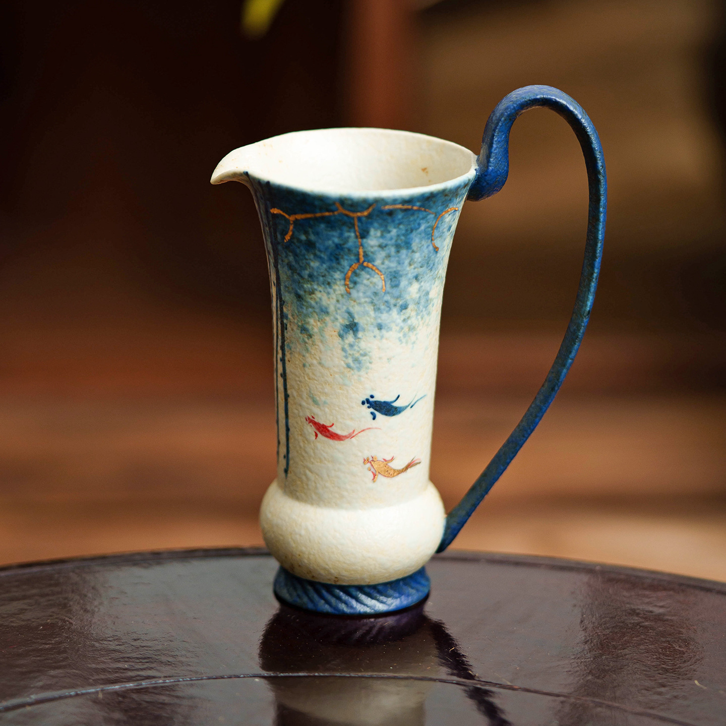 青花火石紅茶海