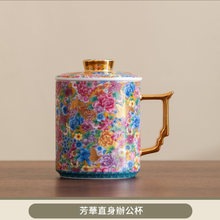 琺瑯彩陶瓷馬克杯