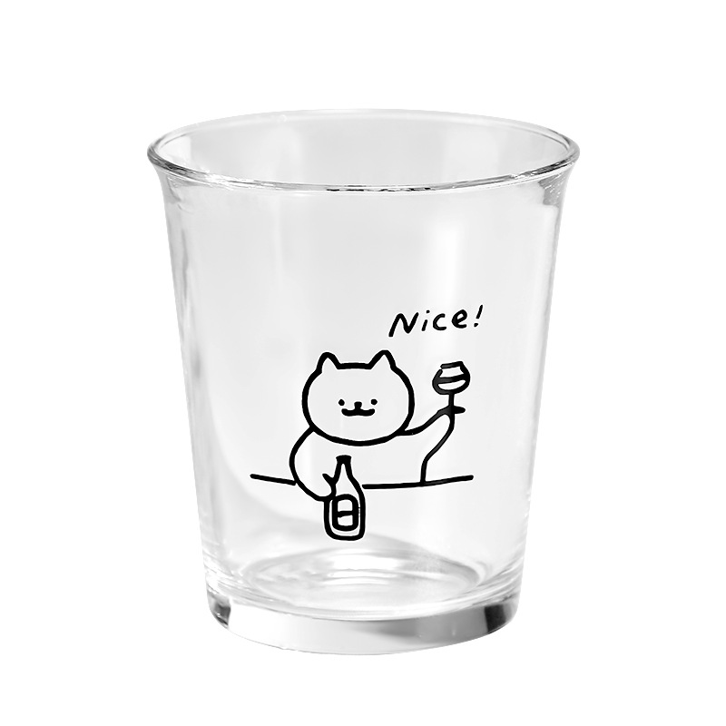 ins風可愛小狗玻璃杯