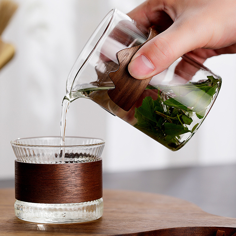 透明玻璃隔熱觀山公道杯