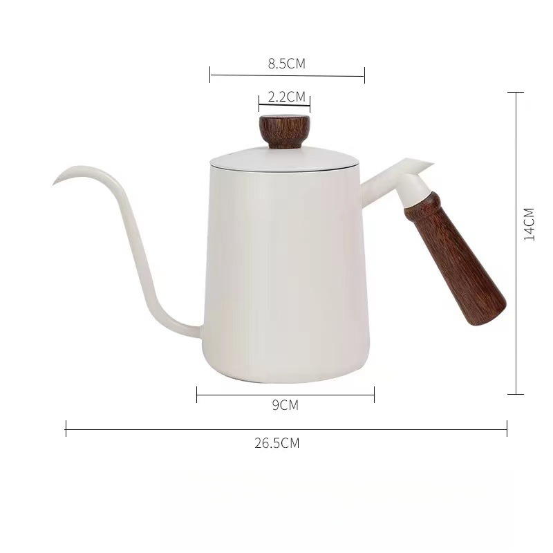 特氟龍長嘴木柄手沖壺