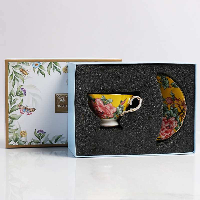 輕奢骨瓷歐式宮廷風咖啡杯碟套裝