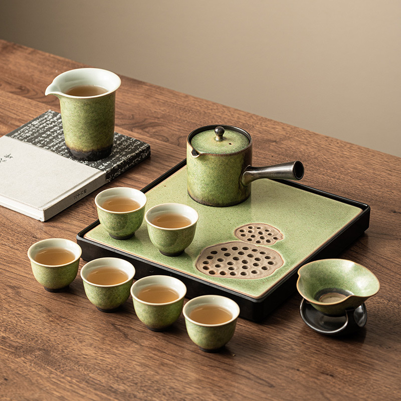 星空翠綠窯變茶具套裝