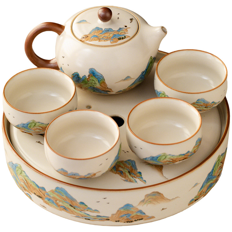 汝窯千裡江山功夫茶具套裝