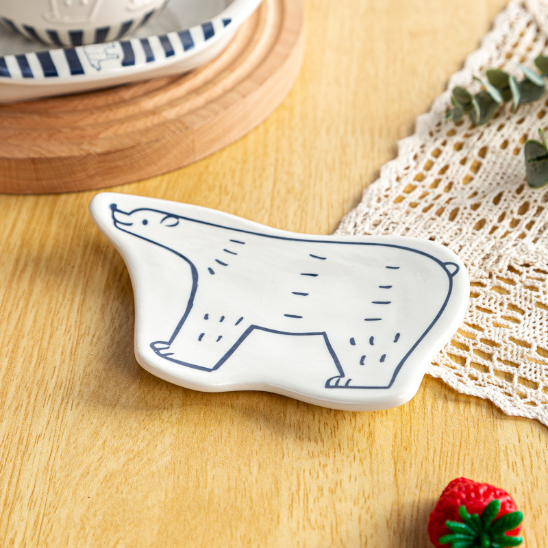日式北極熊餐具卡通浮雕