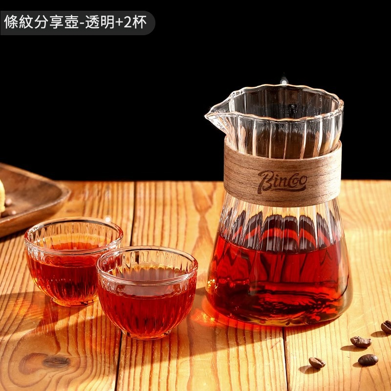 條紋咖啡分享壺套裝