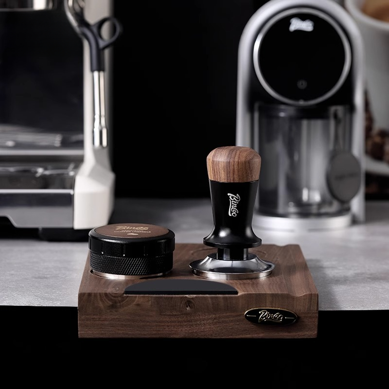 胡桃木咖啡壓粉底座